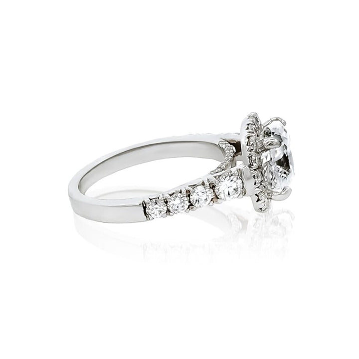 2.86ctw Diamond Halo Engagement Ring