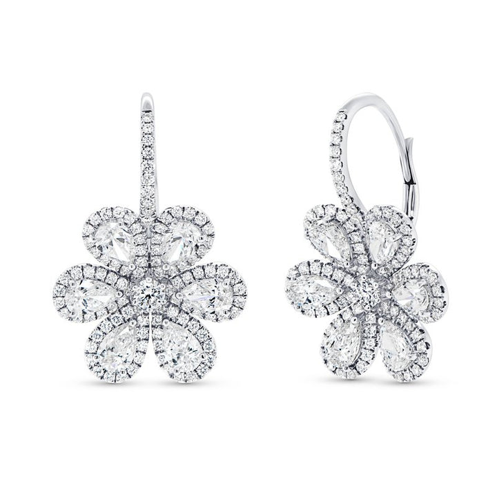 Botania-Flores Diamond Dangle Earrings