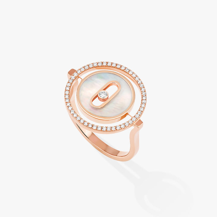 Rose Gold Diamond & Mother-Of-Pearl Ring