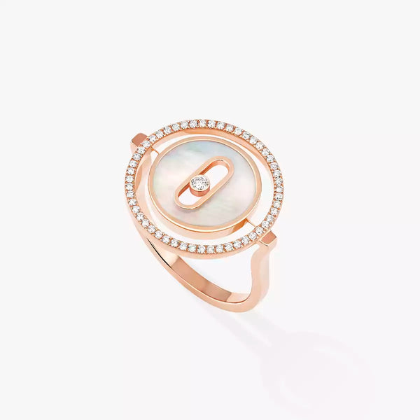Rose Gold Diamond & Mother-Of-Pearl Ring
