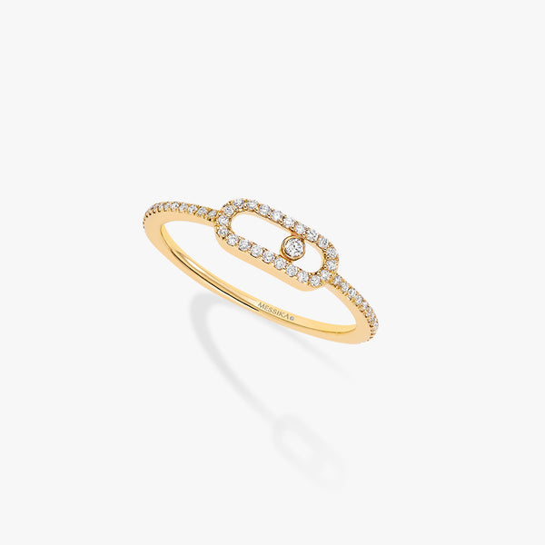 Yellow Gold Diamond Pavé Fashion Ring