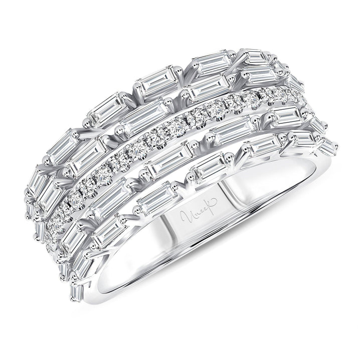 Baguette & Round Diamond Fashion Ring - Gunderson's Jewelers