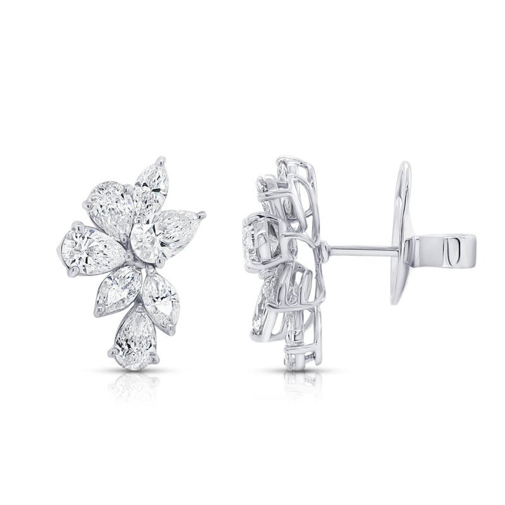 3.51ctw Diamond Stud Earrings