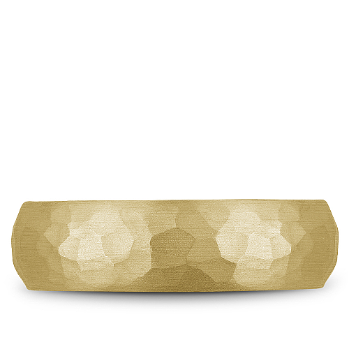 14K Yellow Gold Hammered Band