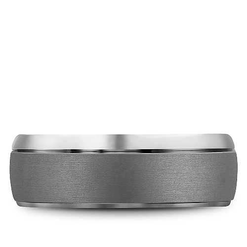14K White Gold With Brushed Tantalum