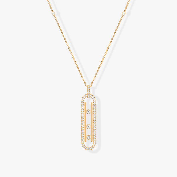 0.71ctw Yellow Gold Diamond Necklace