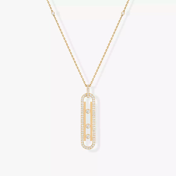 0.66ctw Yellow Gold Diamond Necklace