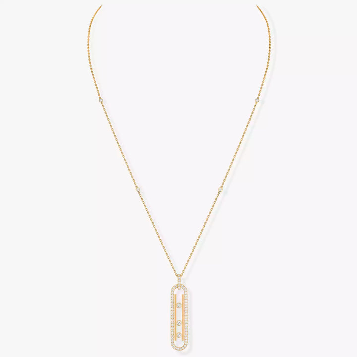 0.66ctw Yellow Gold Diamond Necklace