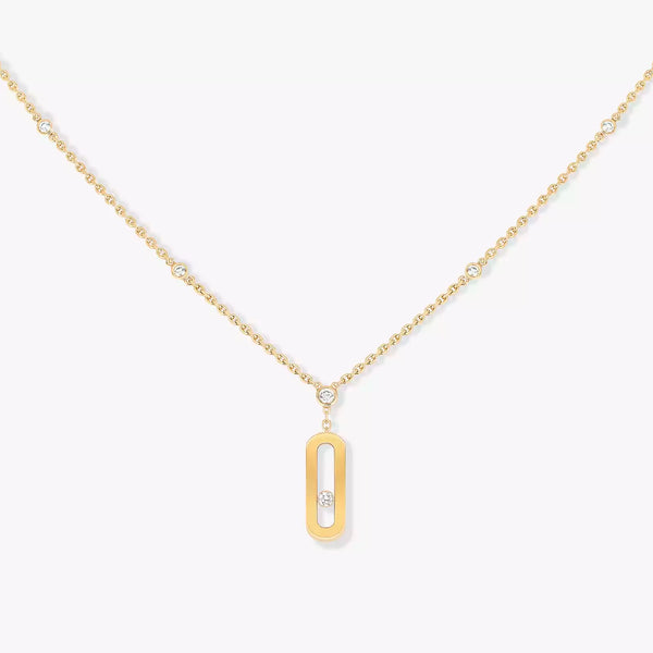 0.13ctw Yellow Gold Diamond Necklace