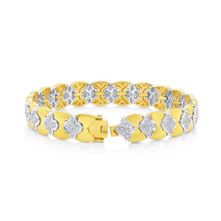 2.30ctw Diamond Quilt Fashion Bracelet
