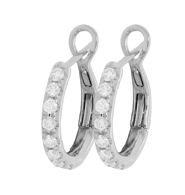 0.33ctw Diamond Hoop Earrings