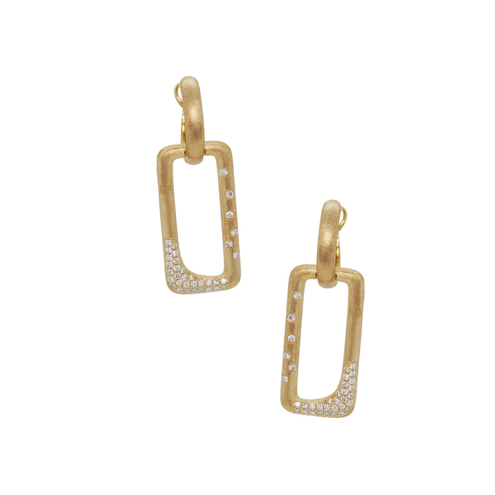 0.68ctw Diamond Square Drop Earrings