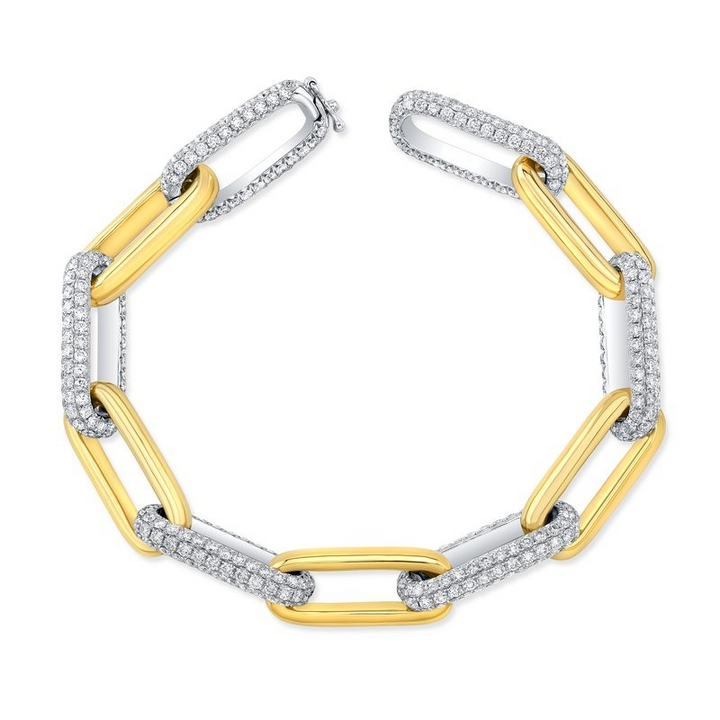 9.19ctw Diamond Link Bracelet