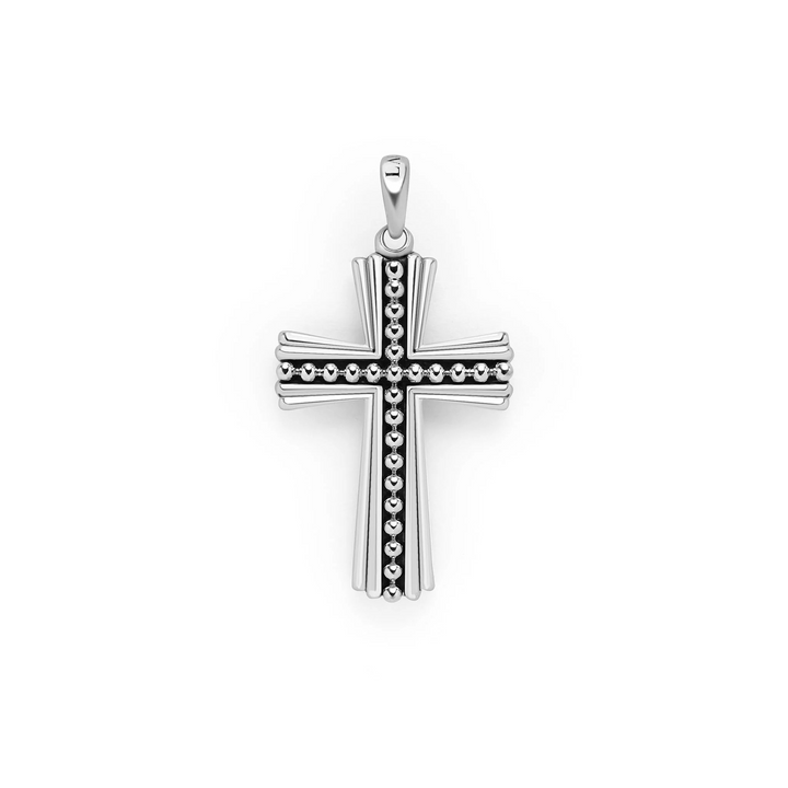 Two-Tone Cross Amulet