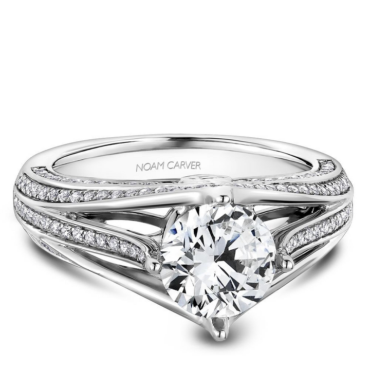 0.51ctw Round Engagement Ring