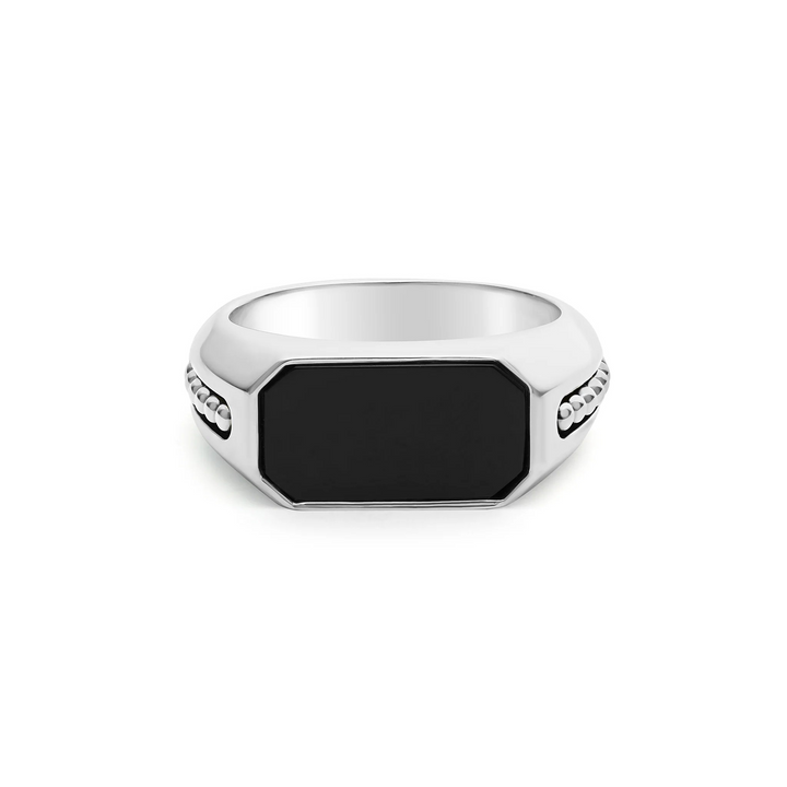 Onyx Octagon Ring