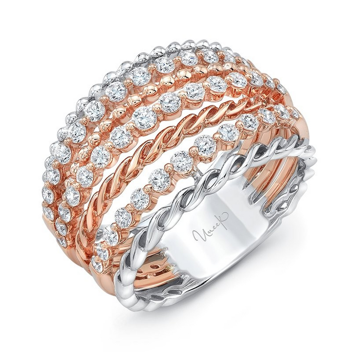 0.75ctw Diamond Multi-Row Fashion Ring