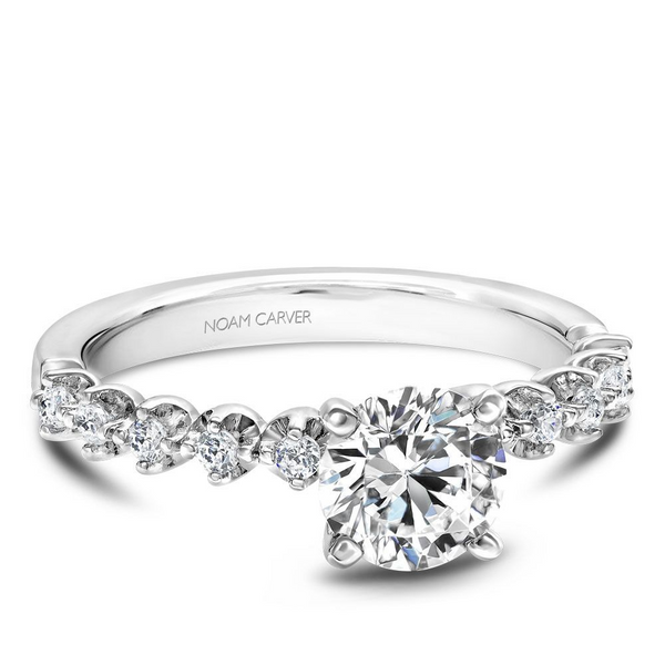 0.18ctw Round Engagement Ring