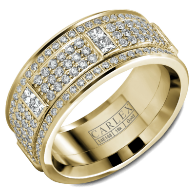 2.50ct 14K Yellow Gold Diamond Wedding Band