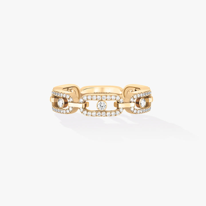 0.43ctw Yellow Gold Diamond Multi-Pavé Fashion Ring