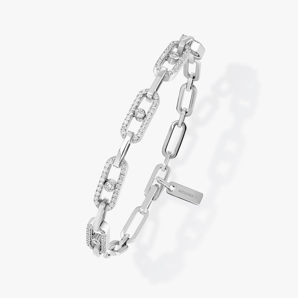 0.83ctw White Gold Diamond Bracelet