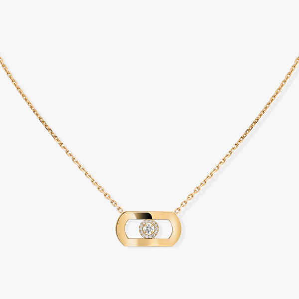 0.12ctw Yellow Gold Diamond Necklace