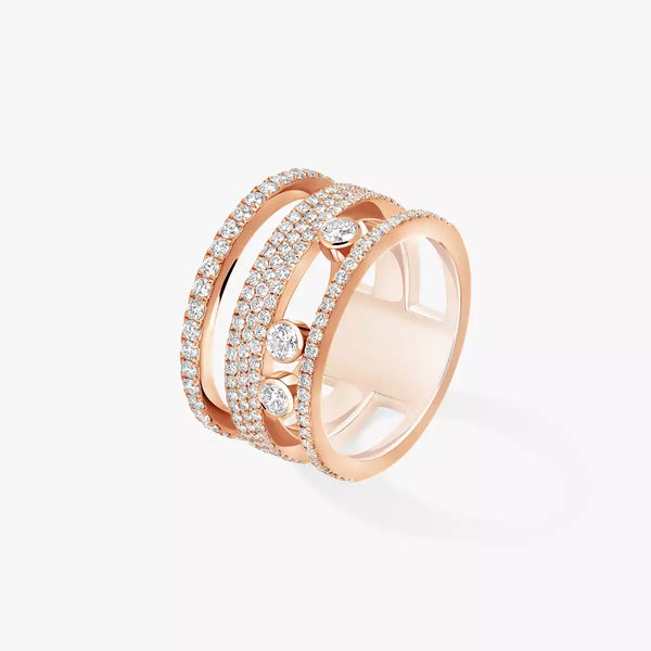 1.00ctw Rose Gold Diamond Pavé Fashion Ring