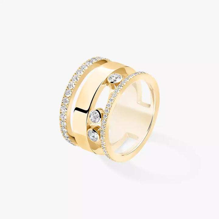 0.62ctw Yellow Gold Diamond Fashion Ring