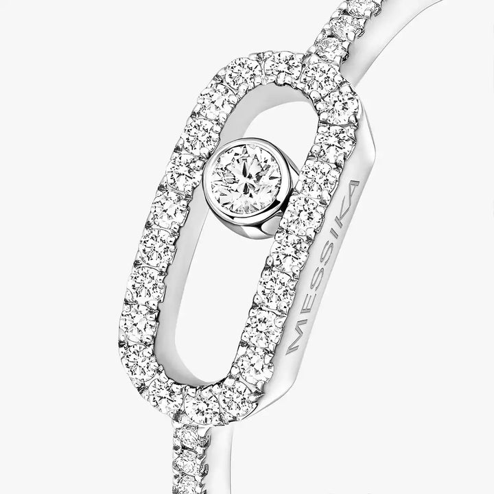 0.18ctw White Gold Diamond Pavé Fashion Ring
