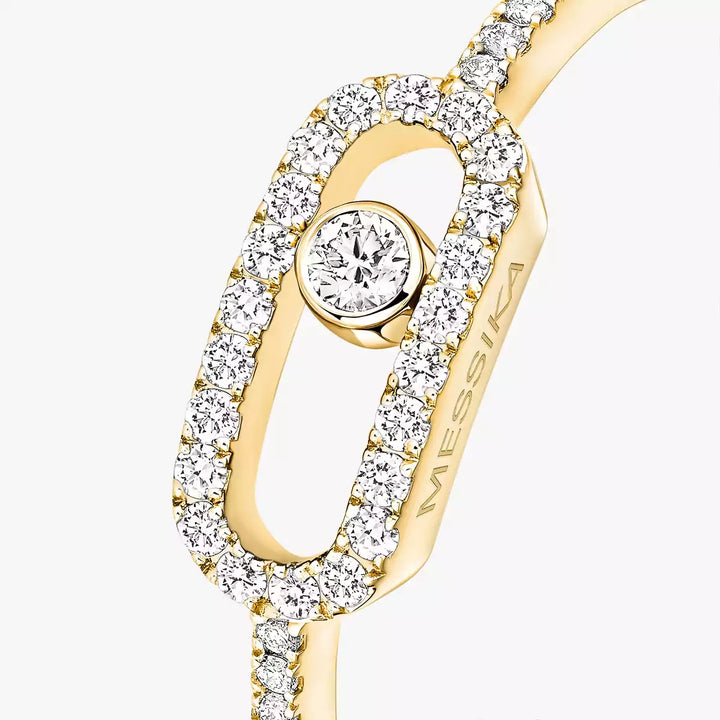 0.16ctw Yellow Gold Diamond Pavé Fashion Ring