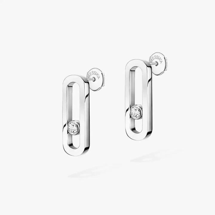 0.16ctw White Gold Diamond Earrings
