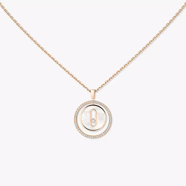0.19ctw Diamond and White Mother-of-Pearl Necklace