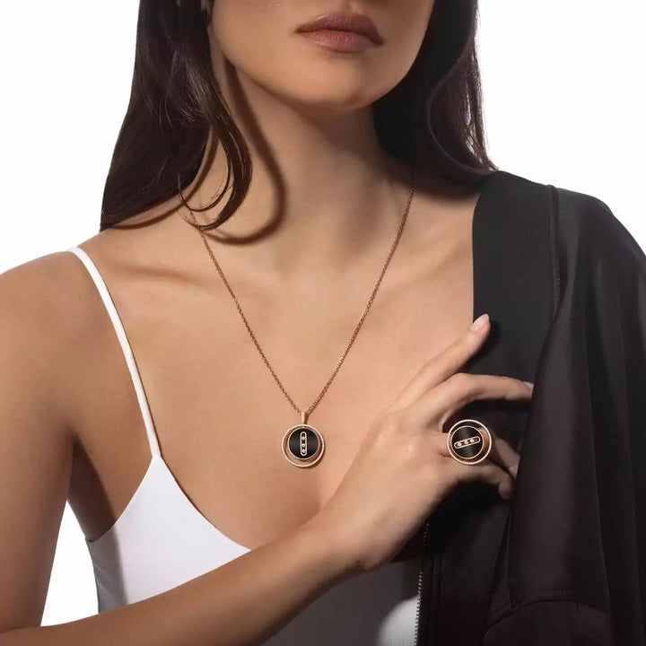 Rose Gold Diamond & Onyx Ring