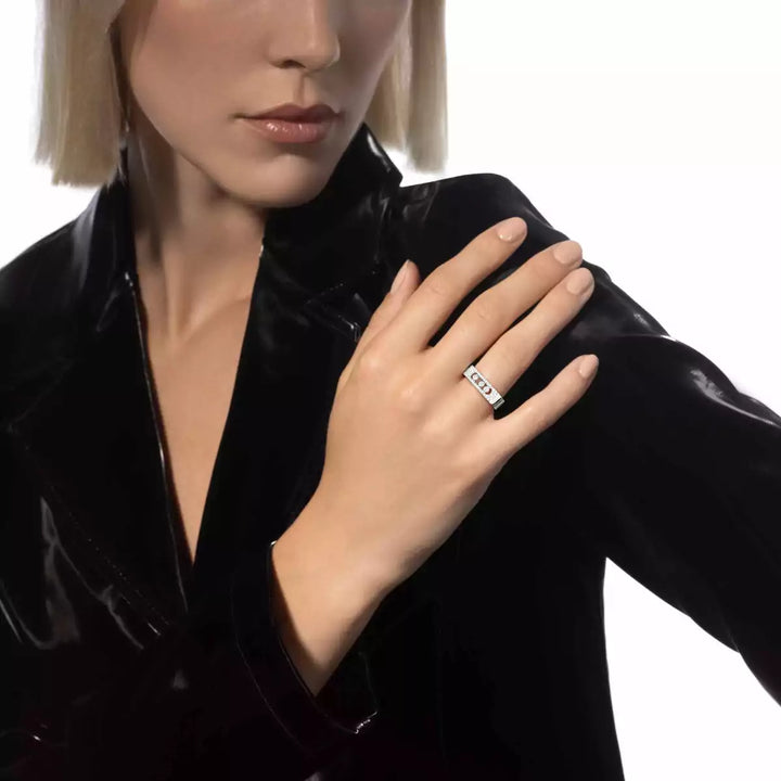 0.48ctw White Gold Diamond Pavé Fashion Ring