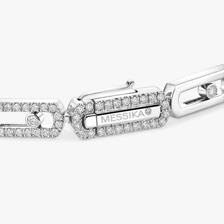 1.33ctw White Gold Diamond Bangle Bracelet