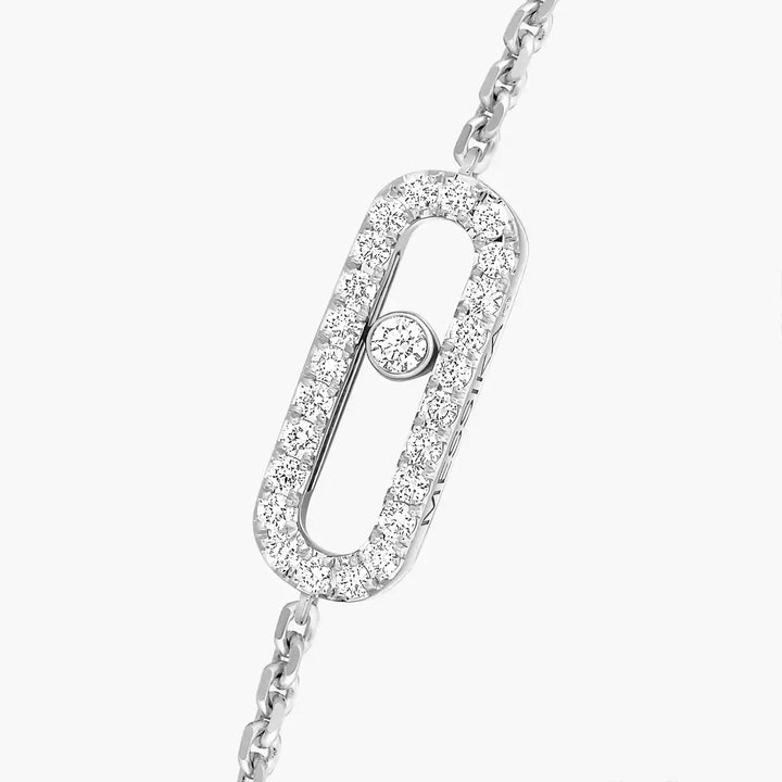 0.20ctw White Gold Diamond Pavé Bracelet