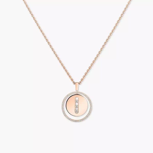 0.33ctw Yellow Gold Diamond Medallion Pendant Necklace