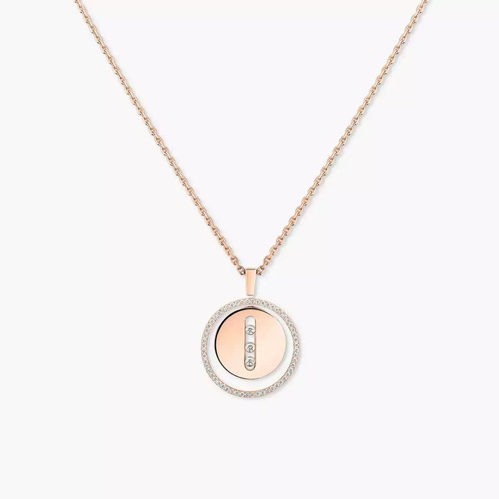 0.33ctw Yellow Gold Diamond Medallion Pendant Necklace