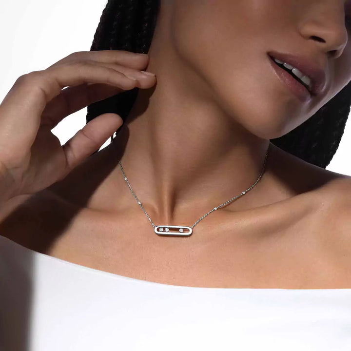 0.31ctw White Gold Diamond Necklace