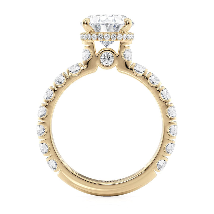 0.94ctw Diamond Oval Engagement Ring