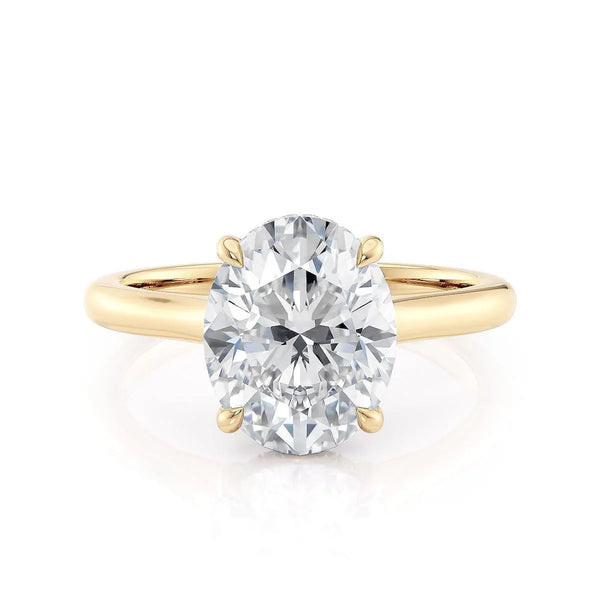 0.08ctw Diamond Oval Engagement Ring