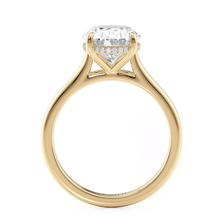 0.08ctw Diamond Oval Engagement Ring