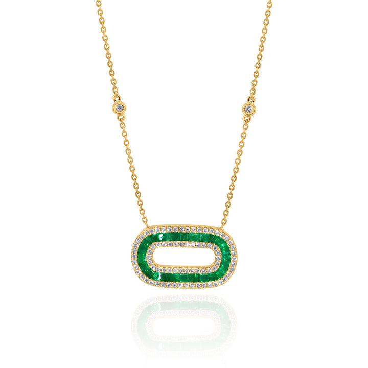 Emerald & Diamond Necklace