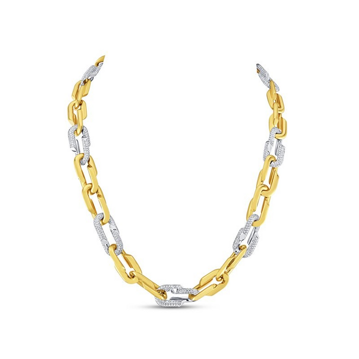 8.92ctw Diamond Link Necklace