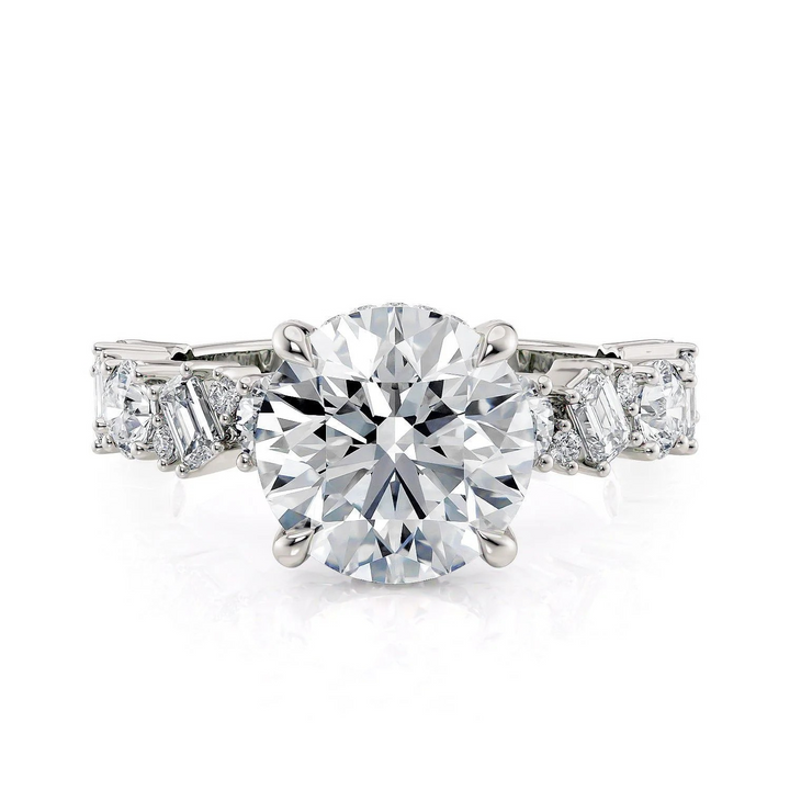 1.34ctw Mixed-Cut Diamond Engagement Ring