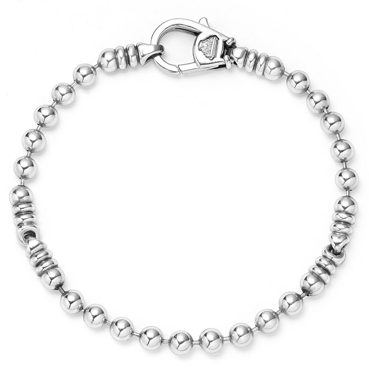 Silver Caviar Beaded Bracelet | 5mm