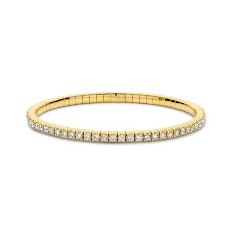2.40ctw 18K Yellow Gold Tresore Tennis Stretch Bracelet