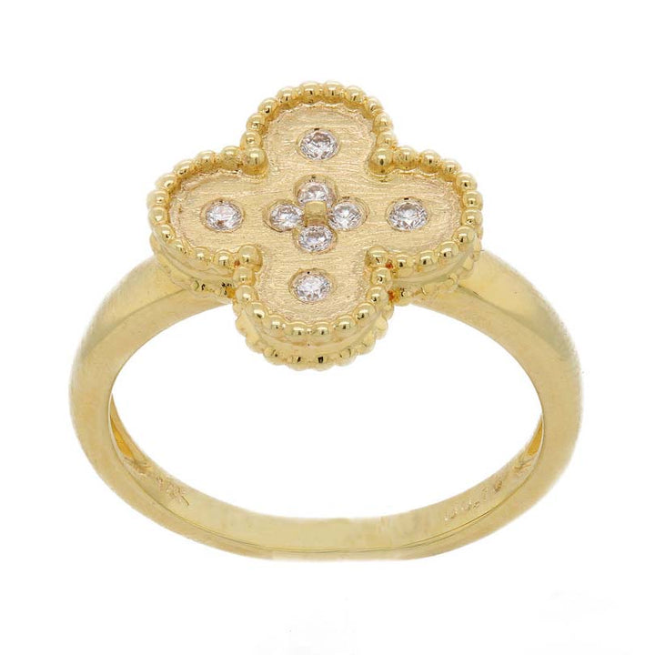 0.10ctw Diamond Clover Fashion Ring