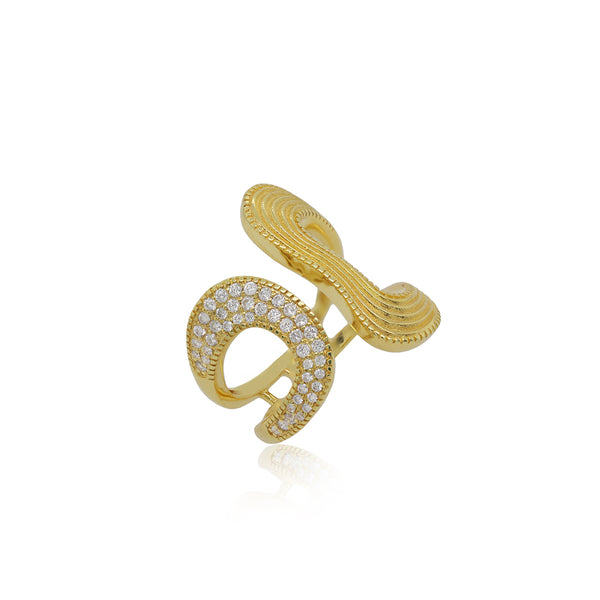 0.39ctw Diamond Swirl Fashion Ring