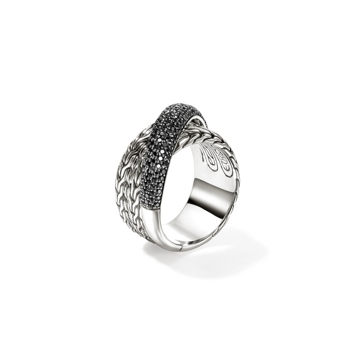 Pavé Crossover Band Ring